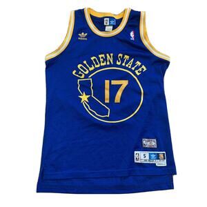 Adidas Golden State Warriors Chris Mullen #17 Hardwood Classics Jersey 1990 Sz S